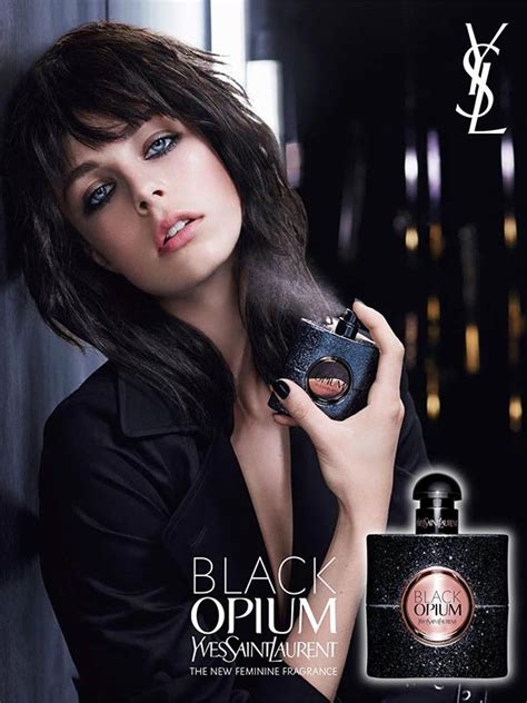 ysl black opium advert model.